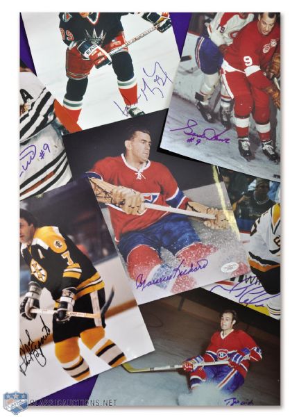 500-Goal Scorers Signed Photo Collection of 41 with Gretzky, Howe and Lemieux