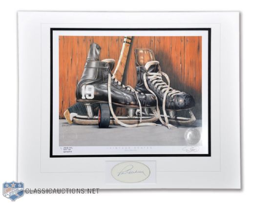 "Vintage Skates" Art Print with Custom Retouch #19 with Vintage 1970s Paul Henderson Autograph