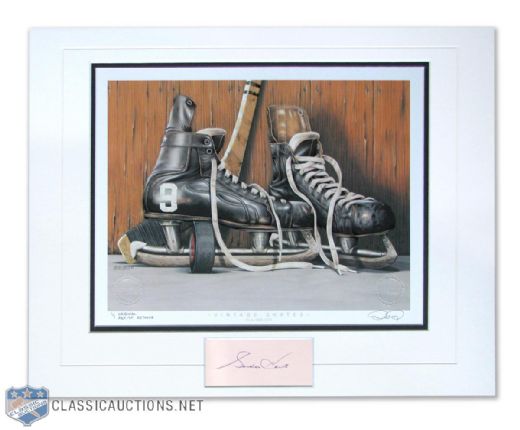 "Vintage Skates" Gordie Howe Signed Print by Daniel Parry - Original Artist Retouch 1/1 (16" x 20")