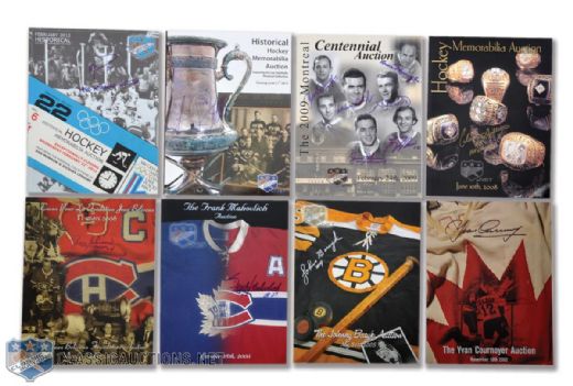 Classic Collectibles Past Auctions Catalogue Collection of 20, Featuring 11 Autographed Covers