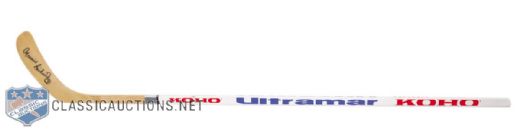 Deceased HOFer Maurice Richard Signed Ultramar Promotional Hockey Stick