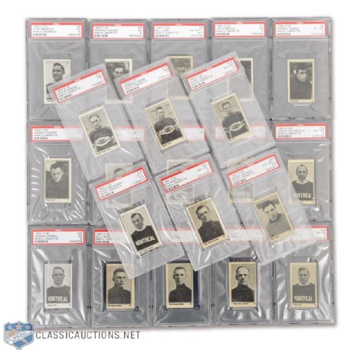 1924-25 Maple Crispette V130 PSA-Graded Hockey 29-Card Set - Current Finest and All-Time Finest PSA Set!