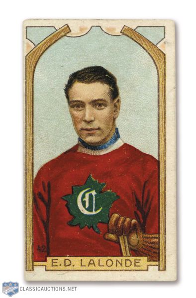 1911-12 Imperial Tobacco C55 #42 HOFer Edouard "Newsy" Lalonde