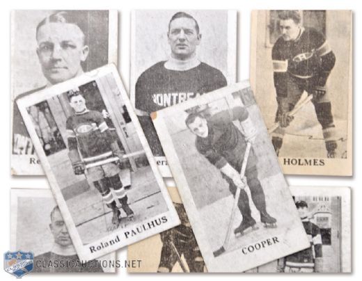 1925-26 Anonymous Issue Hockey Card Collection of 8