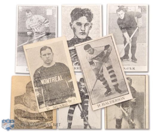 1926-27 Anonymous Issue Hockey Card Collection of 8