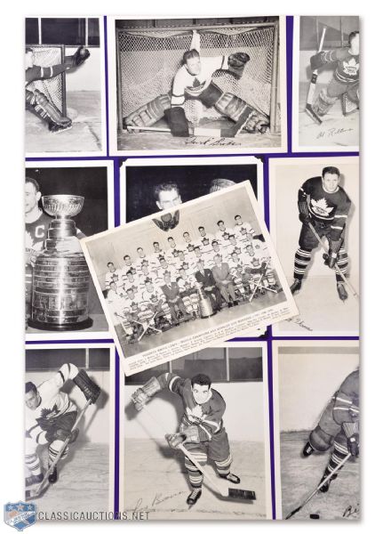 1945-54 Quaker Oats Canadiens and Maple Leafs Hockey Photo Collection of 192