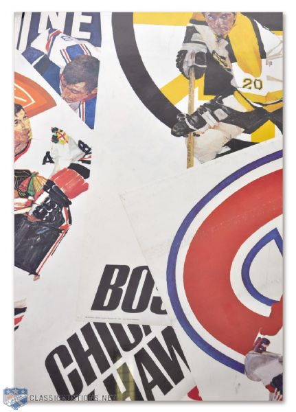 1972-73 Wheaties Premium NHL Team Poster and NHL Team Poster Collection of 37