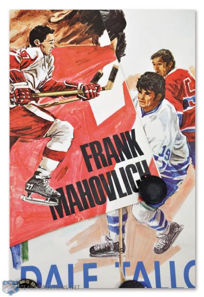 1970-71 Coca-Cola Hockey Poster Complete Set of 6