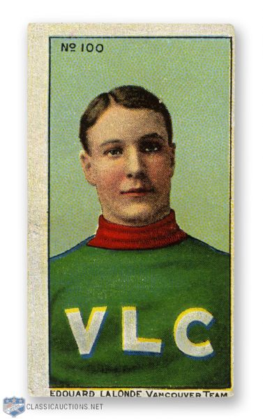 1910-11 Imperial Tobacco C59 #100 HOFer Edouard "Newsy" Lalonde