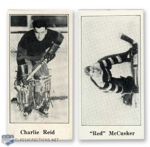 1923-24 Paulins Candy V128 #24 Red McCusker and #68 Charlie Reid