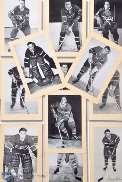 Montreal Canadiens Bee Hive Group 1-3 (1934-67) Hockey Photo Collection of 148