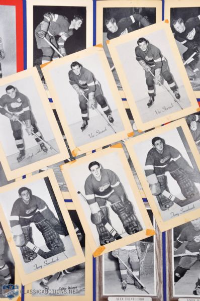 Detroit Red Wings Bee Hive Group 1-3 (1934-67) Hockey Photo Collection of 102