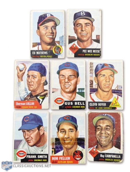1953 Topps Baseball Collection of 76