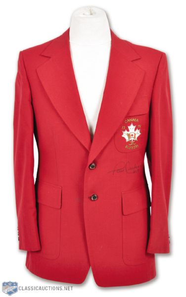 1972 Canada-Russia Series Team Canada Prototype Jacket Signed by Paul Henderson