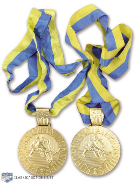 Vasily Pervukhins 1983 and 1985 Soviet Union European Championships Gold Medals