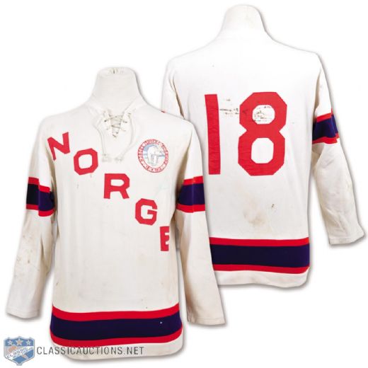 Team Norway Early-1970s Game-Worn Jersey