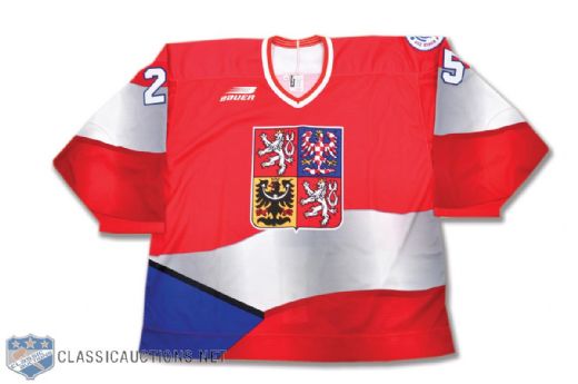 Martin Rucinsky Team Czech Republic 1996 World Cup of Hockey Game-Issued Jersey