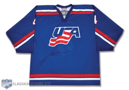 Jamie McBains 2000s Team USA Game-Worn Jersey