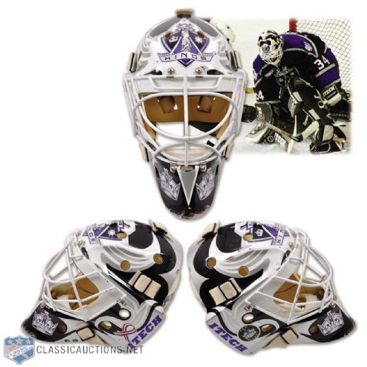 Marcel Cousineaus 1999-2000 Los Angeles Kings Game-Worn Goalie Mask by Frank Cipra