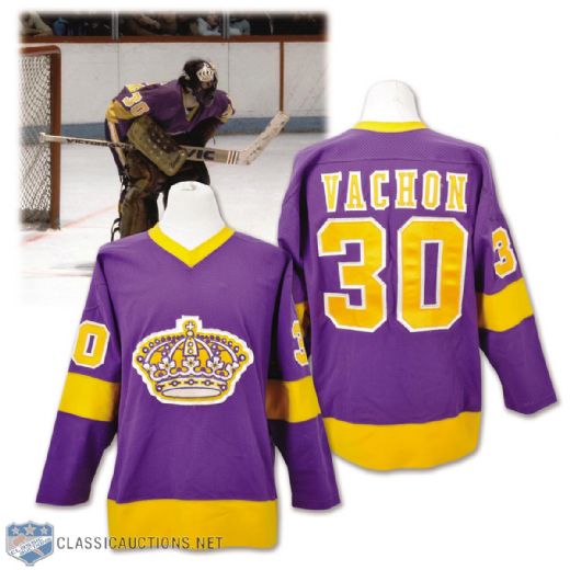 Rogatien Vachons 1976-77 Los Angeles Kings Game-Worn Jersey with LOA