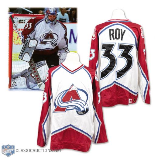 Patrick Roys 1996-97 Colorado Avalanche Game-Worn Jersey