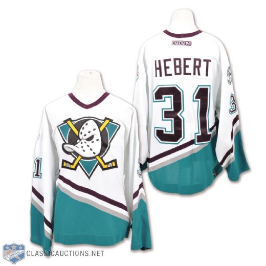 Guy Heberts 2000-01 Anaheim Mighty Ducks Game-Worn Jersey