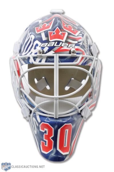 Henrik Lundqvist New York Rangers Full Size Fiberglass Replica Mask