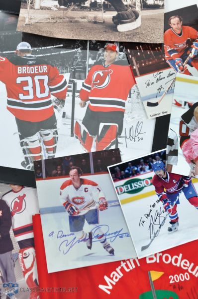 Martin Brodeur Autograph and Memorabilia Collection of 200+ from Family