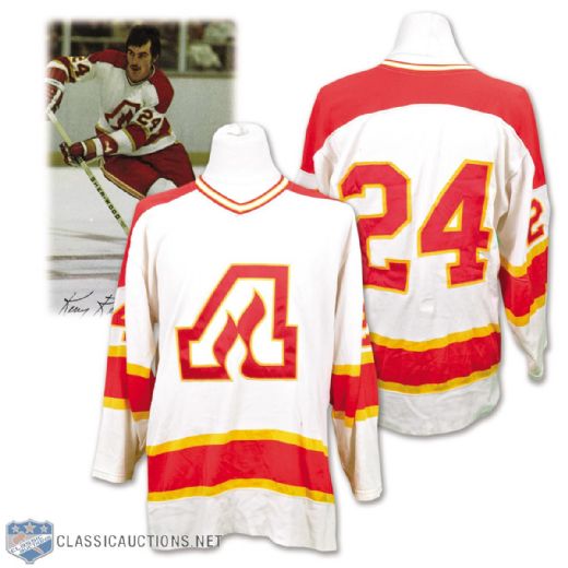 Kerry Ketters 1972-73 Atlanta Flames Inaugural Season Game-Worn Jersey