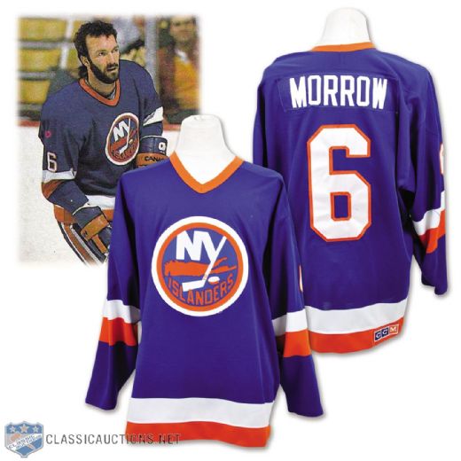 Ken Morrows 1985-87 New York Islanders Game-Worn Jersey with LOA