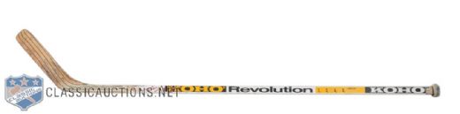 Jari Kurris Early-1990s Los Angeles Kings Signed Koho Revolution Game-Used Stick