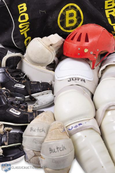 Robert "Butch" Gorings New York Islanders / Boston Bruins Game-Used Equipment Collection