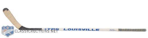 Owen Nolans Early-1990s Rookie Era Quebec Nordiques Louisville Game-Used Stick