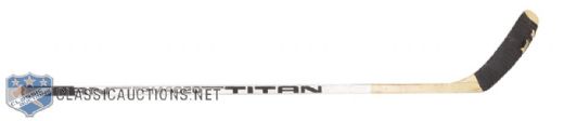 Mike Gartners Mid to Late-1980s Washington Capitals Titan Game-Used Stick