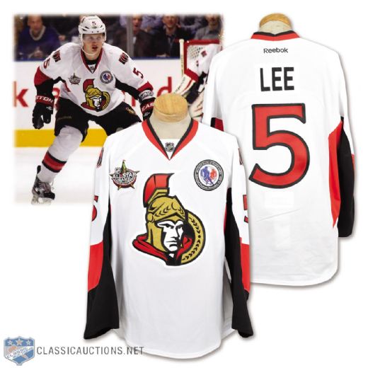 Brian Lees 2011-12 Ottawa Senators "Hall of Fame Game" Jersey with LOA