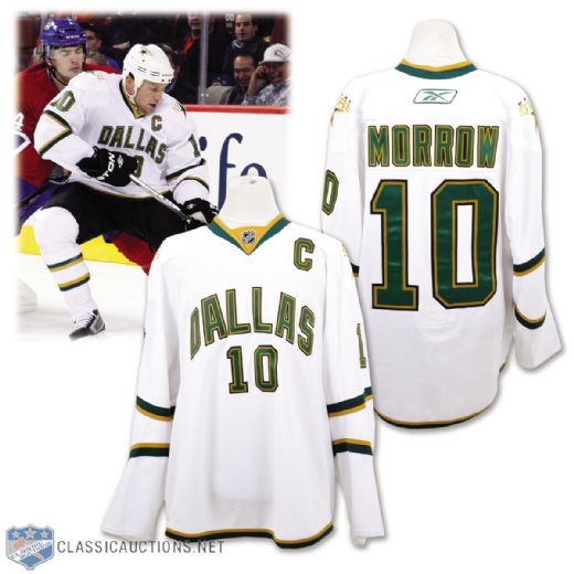 Brenden Morrows 2010-11 Dallas Stars Game-Worn Captains Jersey with LOA