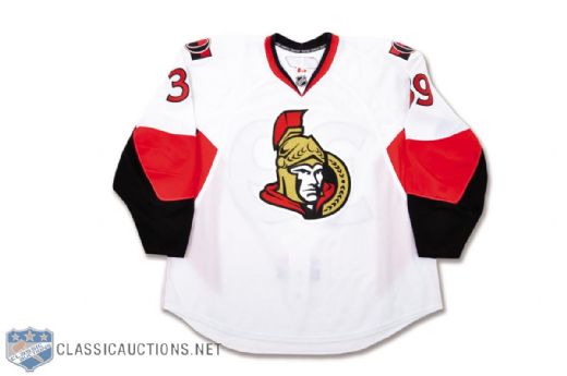 Matt Carkners 2011-12 Ottawa Senators Game-Worn Playoff Jersey with LOA