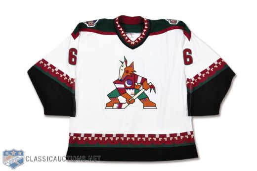 Joel Bouchards 2000-01 Phoenix Coyotes Game-Worn Jersey