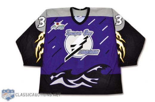 Benoit Hogues 1998-99 Tampa Bay Lightning Game-Worn Alternate Jersey