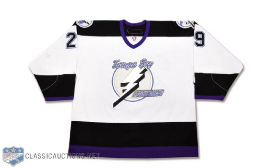 Dmitry Afanasenkovs 2006-07 Tampa Bay Lightning Game-Worn Jersey