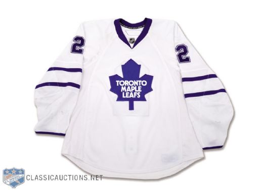 Luke Schenns 2008-09 Toronto Maple Leafs Game-Worn Rookie Season Jersey