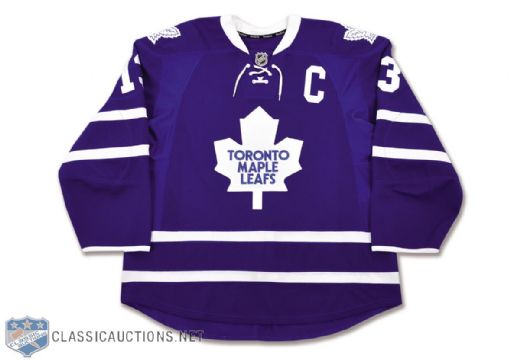 Mike Browns 2012 Toronto Maple Leafs Sundin Night Signed Warm-Up Jersey