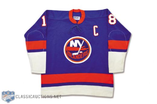 Vintage Ed Westfall 1970s New York Islanders Captains Pro Jersey
