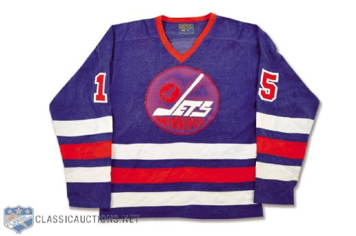 Vintage Anders Hedberg 1974-78 WHA Winnipeg Jets Pro Jersey