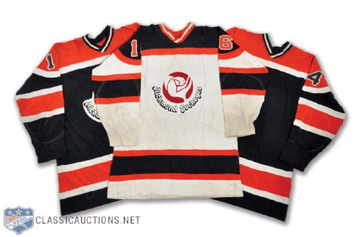 Richmond Sockeyes BCHL 1979-81 Game-Worn Jerseys (3)
