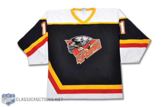 Garrett Prosofskys 2002-03 ECHL Cincinnati Cyclones Game-Worn Jersey with Team LOA