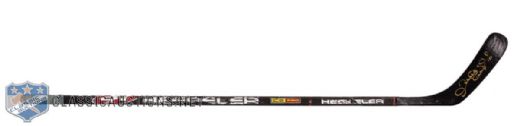 Gary Roberts Late-1990s Carolina Hurricanes Signed Hespeler Game-Used Stick