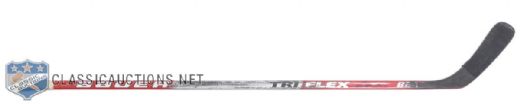 Erik Coles Carolina Hurricanes Signed Game-Used Bauer Stickn