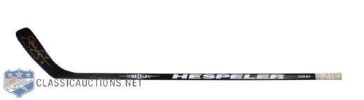 Steve Sullivans Late-1990s Toronto Maple Leafs Signed Hespeler Game-Used Stick