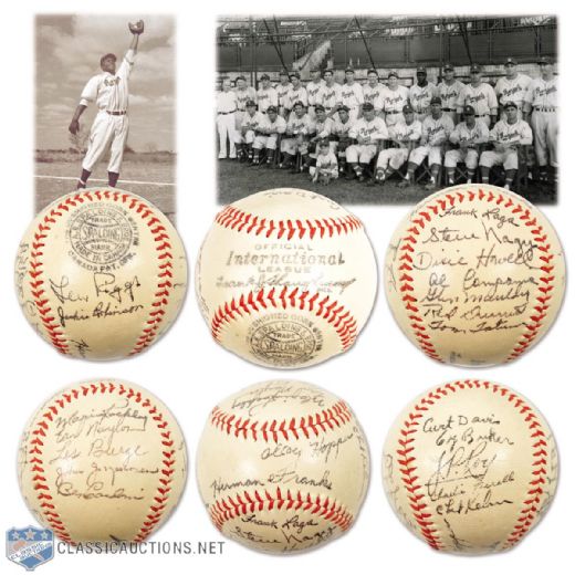 Gorgeous 1946 Montreal Royals Baseball Club Team-Signed Baseball by 21 with<br>Jackie Robinson - JSA LOA